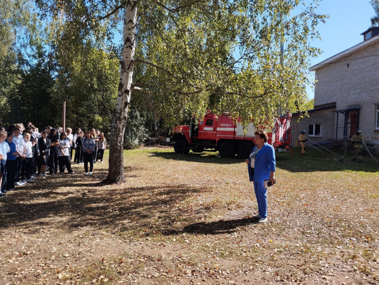 Учения по пожарной безопасности.